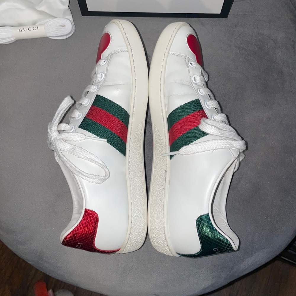 Gucci Ace Heart leather sneakers - Picture 7 of 10